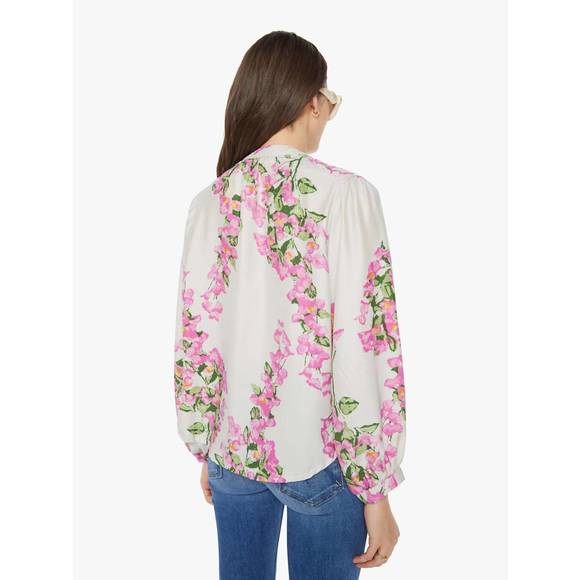 NEW NATALIE MARTIN tolan shirt in bougainvillea mother of pearl - Picture 3 of 4